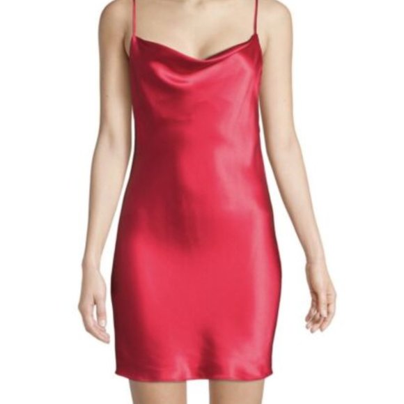 Fleur du Mal Red Cowl Neck Slip Dress - S - Picture 9 of 12
